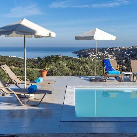 Villa Konstantinos Hilltop Vineyard Escape Almyrida  Bagian luar foto