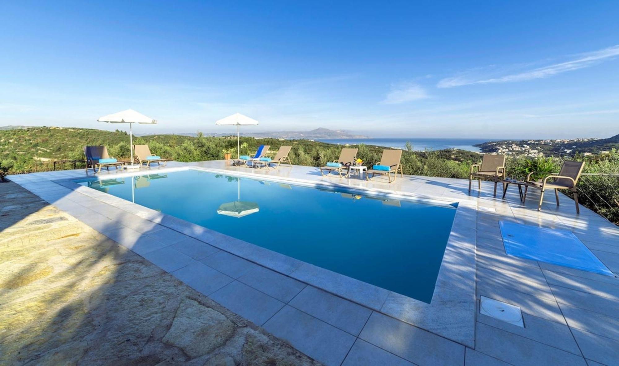 Villa Konstantinos Hilltop Vineyard Escape Almyrida  Bagian luar foto