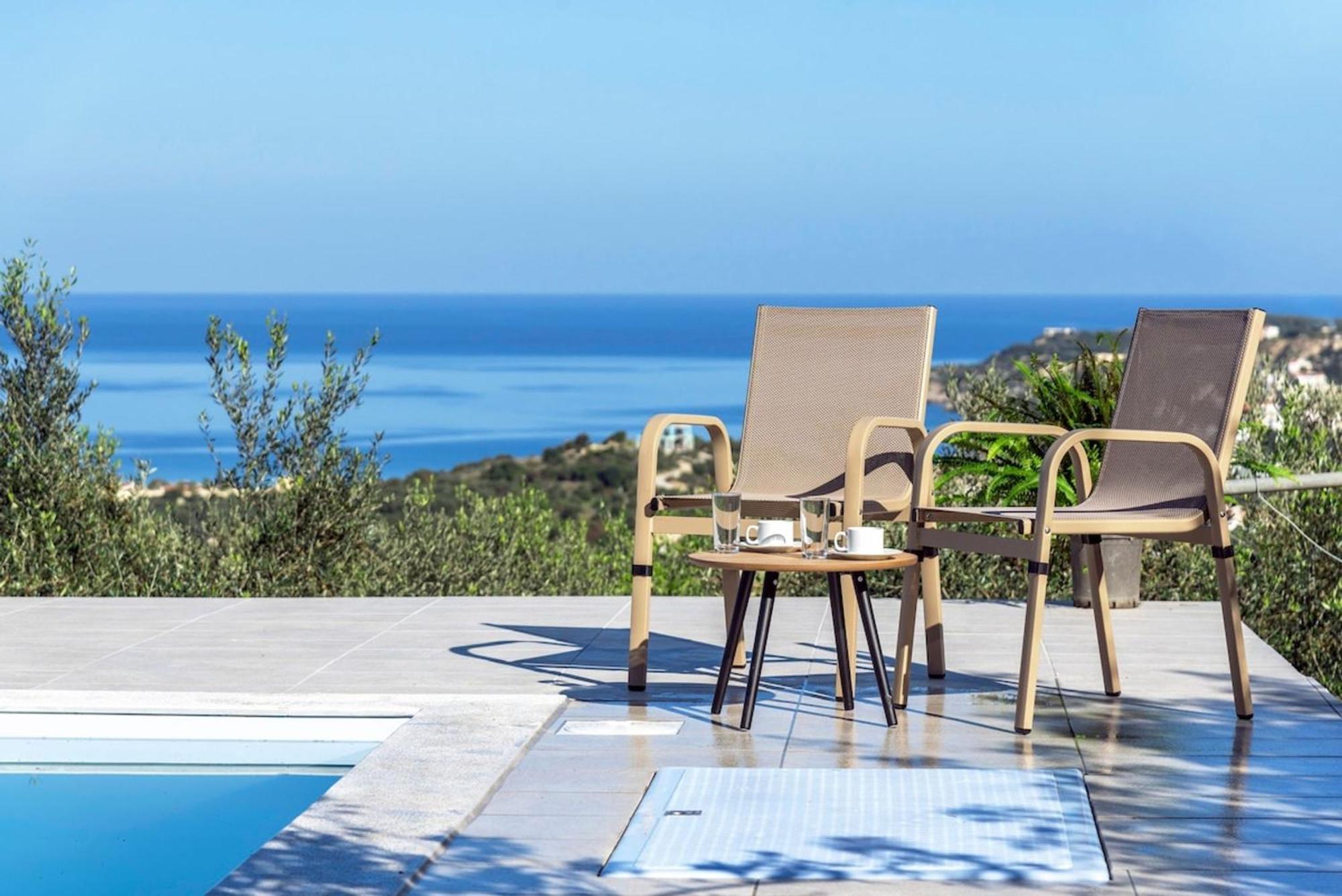 Villa Konstantinos Hilltop Vineyard Escape Almyrida  Bagian luar foto