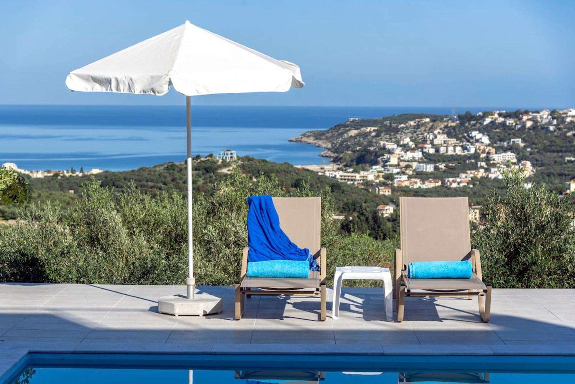 Villa Konstantinos Hilltop Vineyard Escape Almyrida  Bagian luar foto