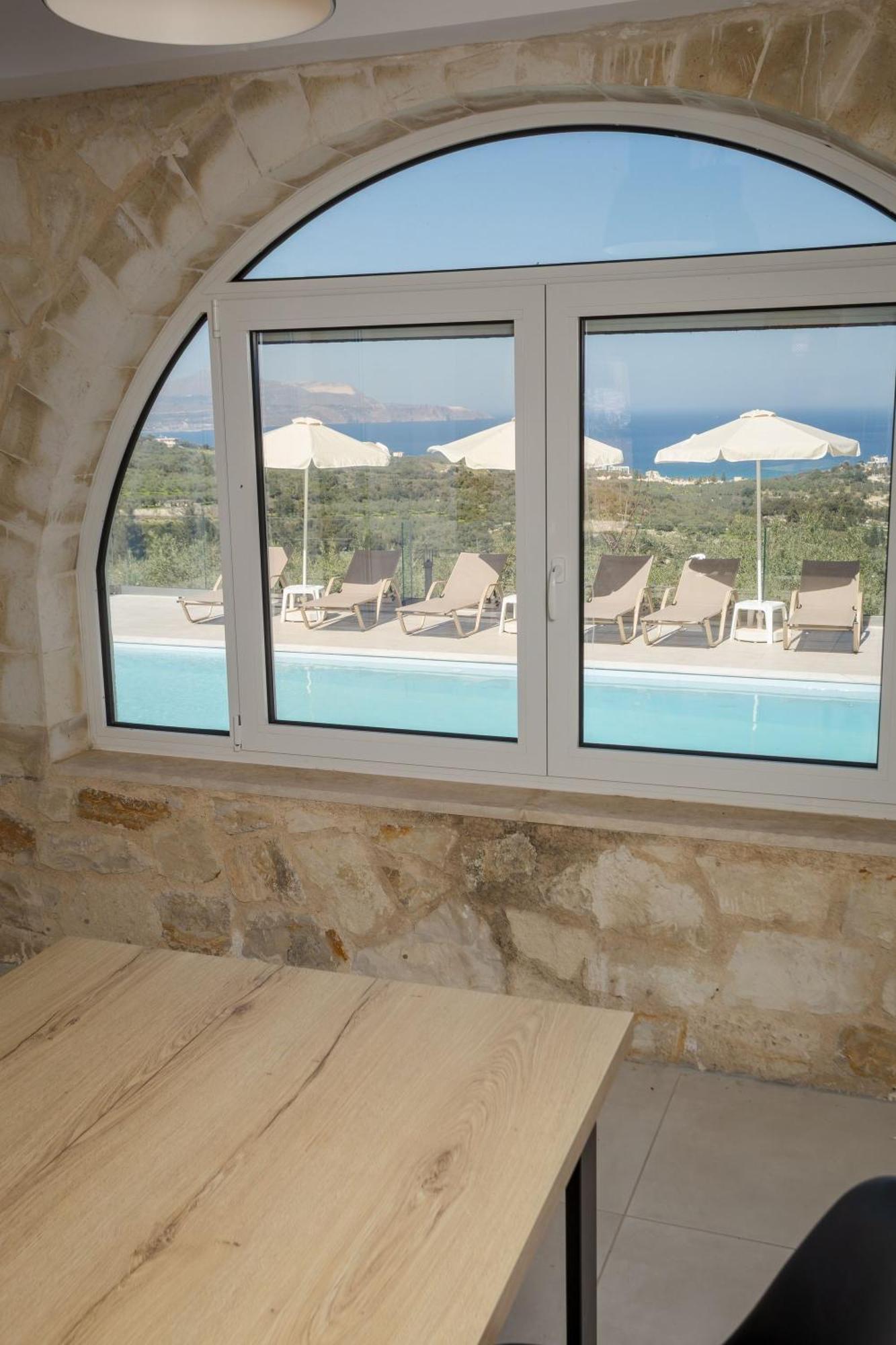 Villa Konstantinos Hilltop Vineyard Escape Almyrida  Bagian luar foto