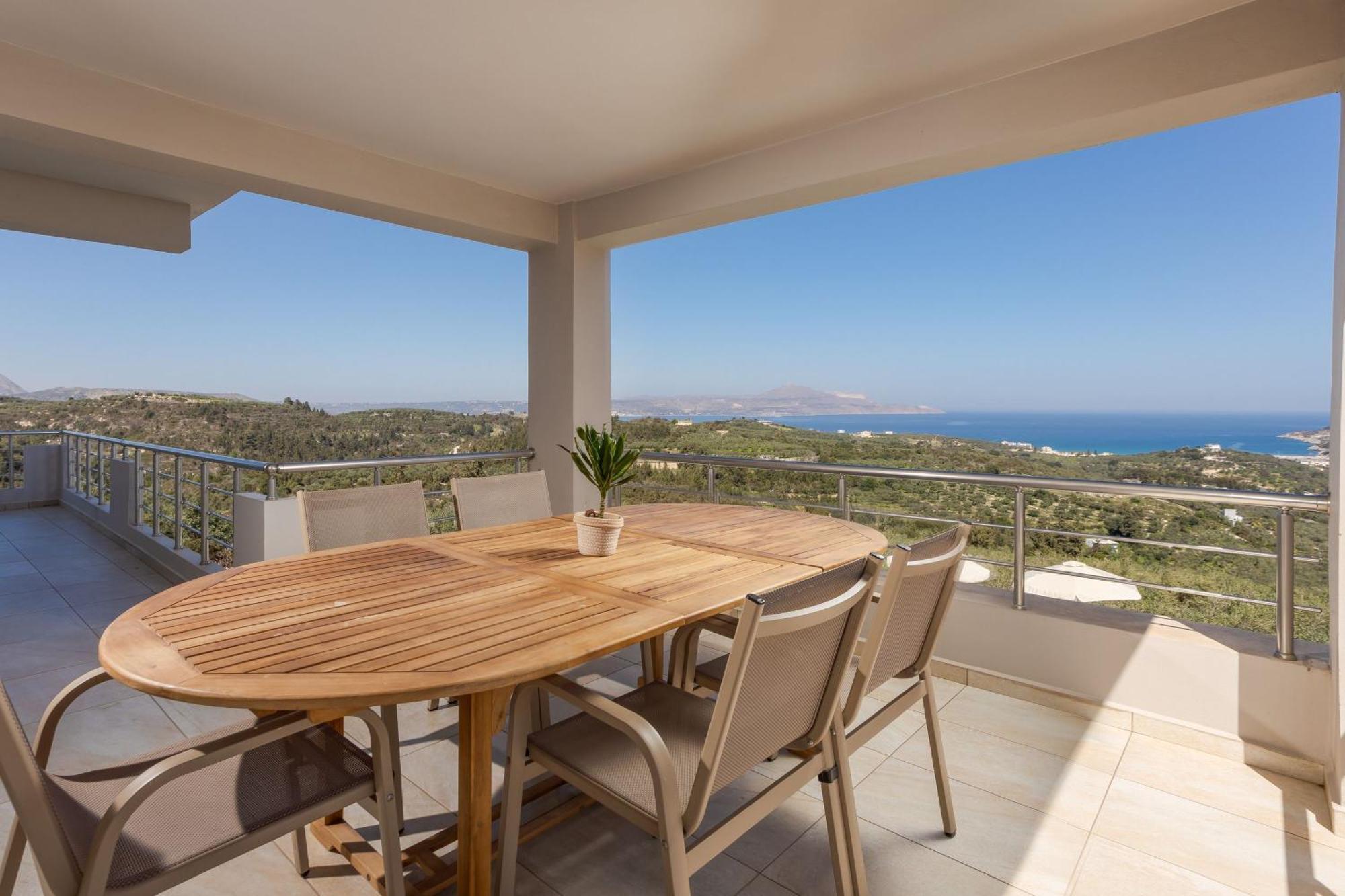 Villa Konstantinos Hilltop Vineyard Escape Almyrida  Bagian luar foto
